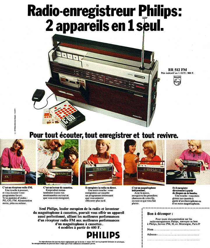 Publicité Philips 1972