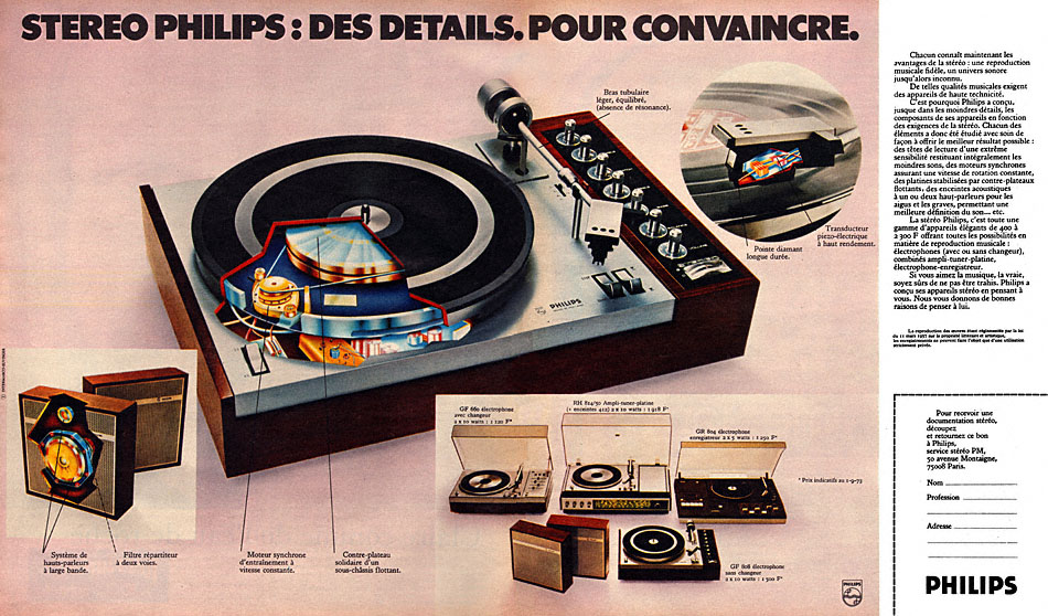 Publicité Philips 1973