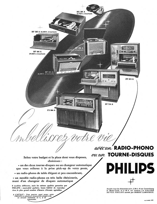 Publicité Philips 1952