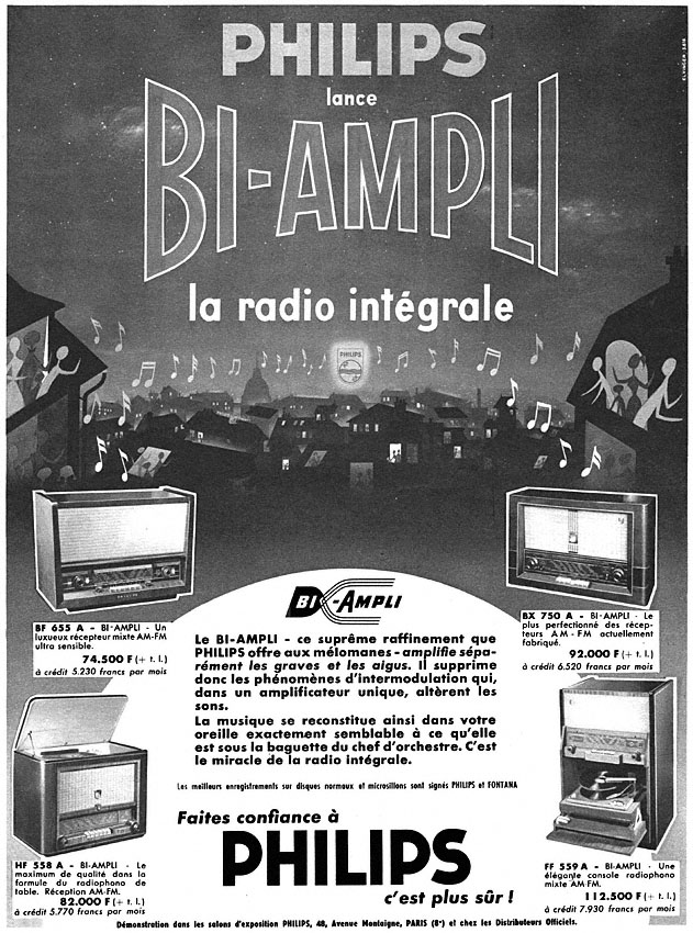 Publicité Philips 1956