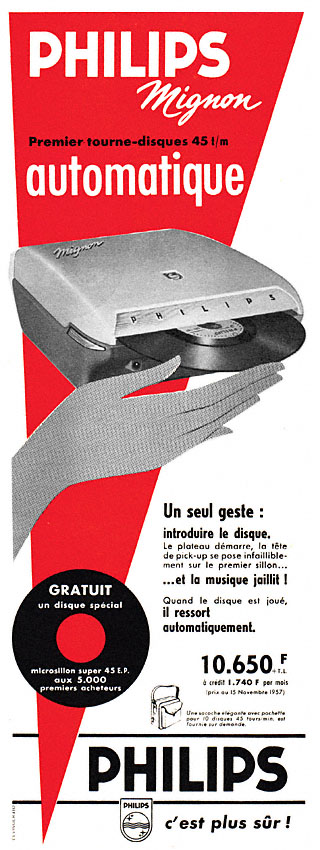 Publicité Philips 1957