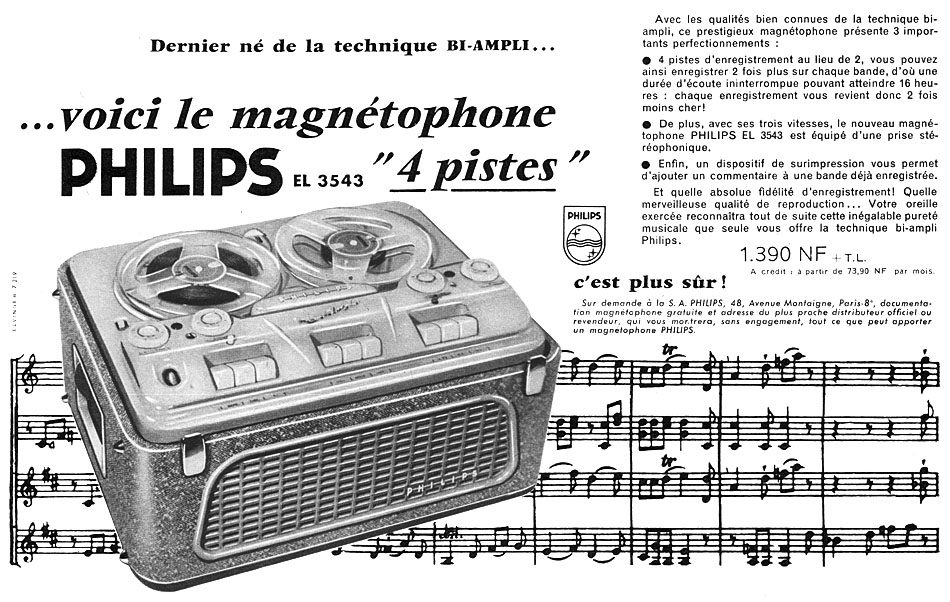 Publicité Philips 1960