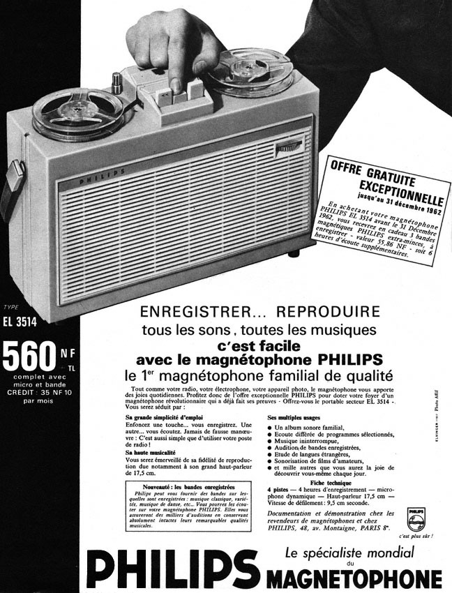 Publicité Philips 1962