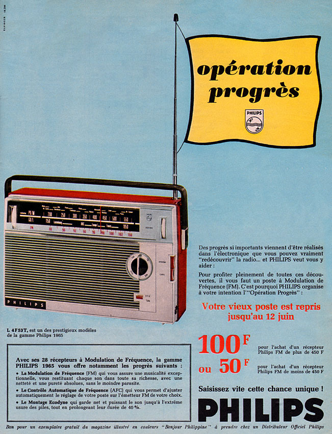 Publicité Philips 1965