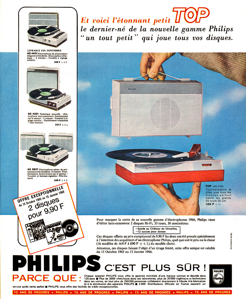 Publicit� Philips 1965