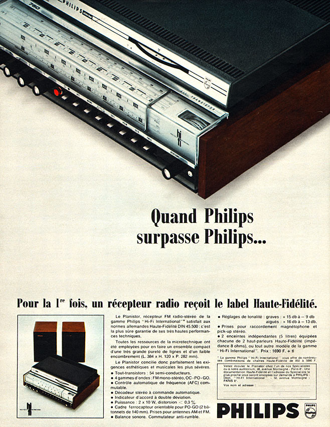 Publicité Philips 1967