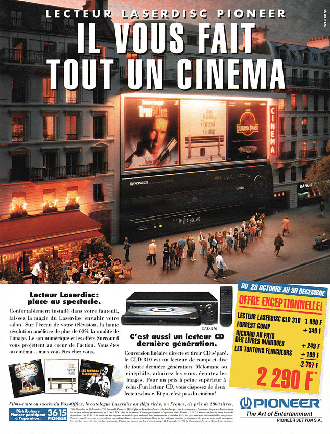 Publicité Pioneer 1995