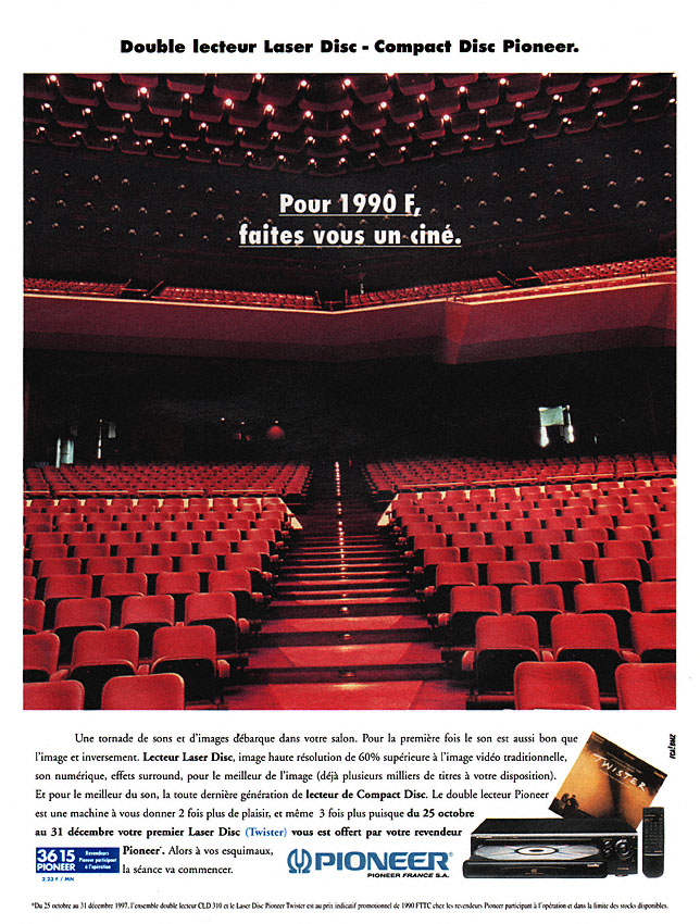 Publicité Pioneer 1997