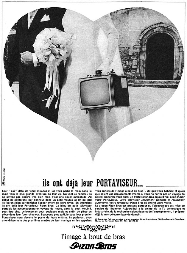 Publicité Pizon Bros 1966