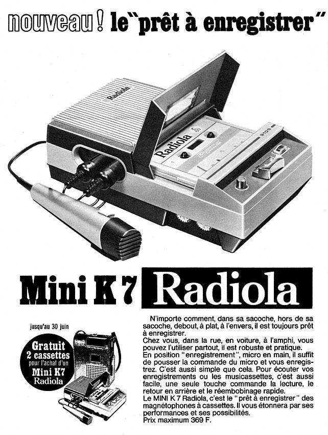 Publicité Radiola 1970