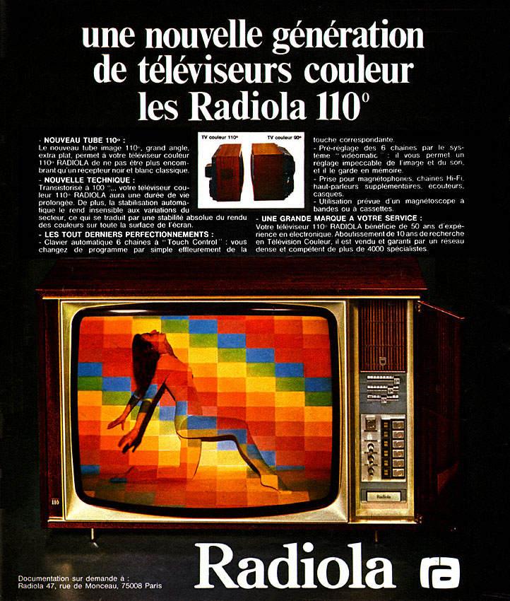 Publicité Radiola 1973