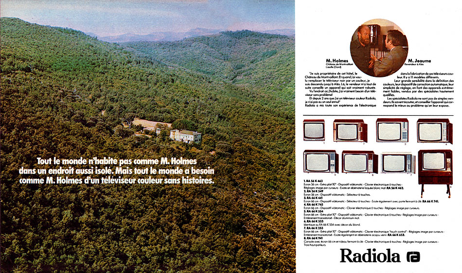 Publicité Radiola 1974