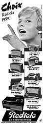 Publicit Radiola 1958