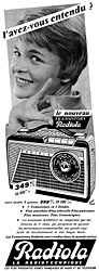 Publicit Radiola 1959