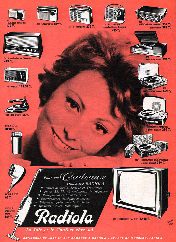 Publicité Radiola 1961