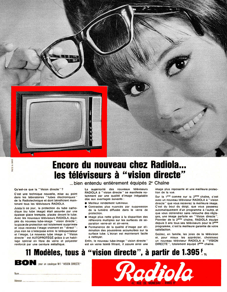 Publicit� Radiola 1964