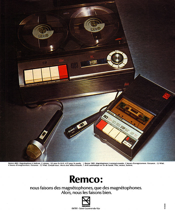 Publicité Remco 1972