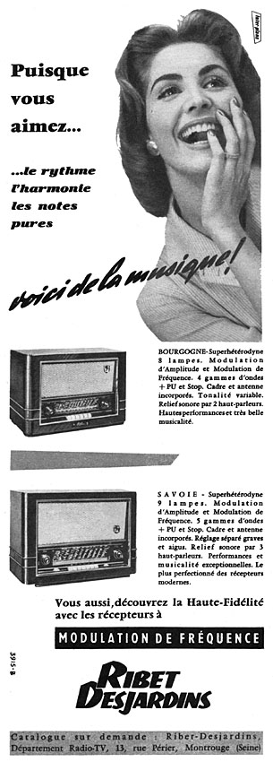 Publicité Ribet Desjardins 1956