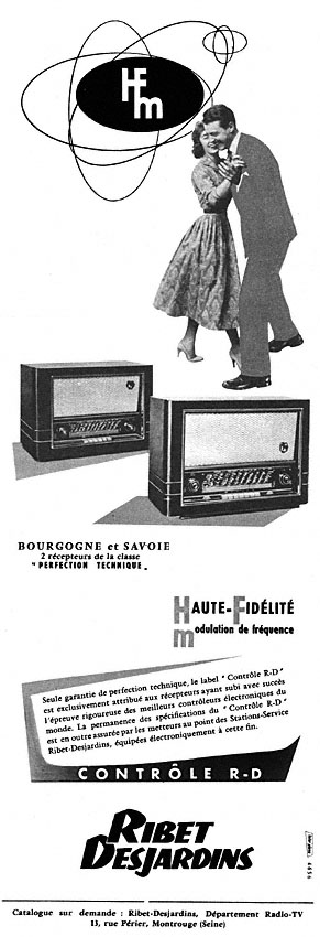 Publicité Ribet Desjardins 1957