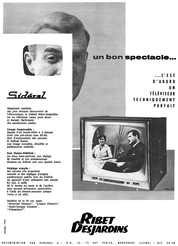 Publicité Ribet Desjardins 1959