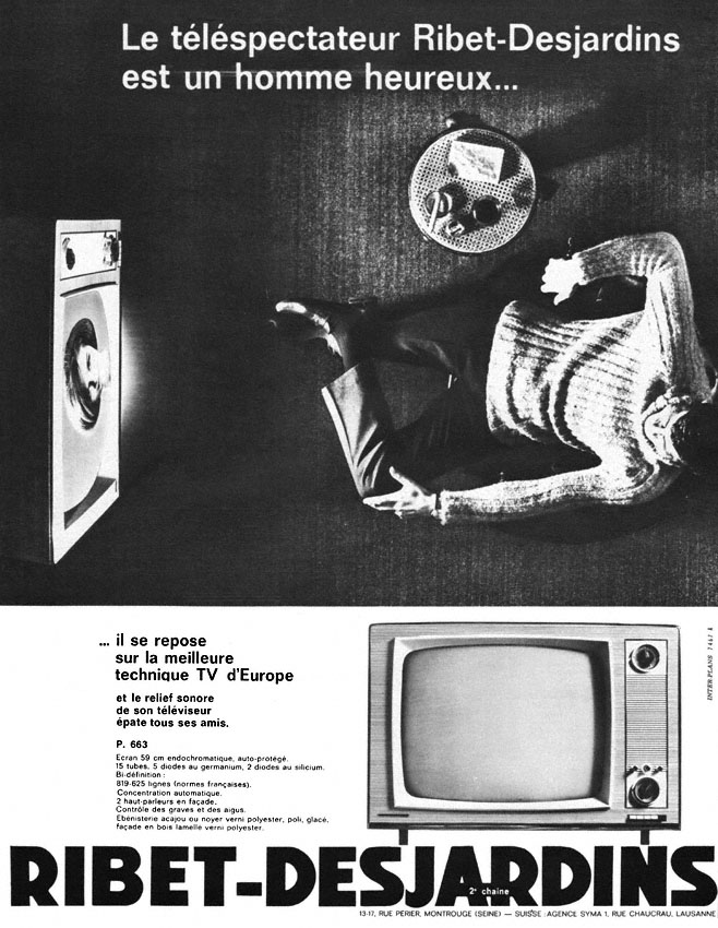 Publicité Ribet Desjardins 1963