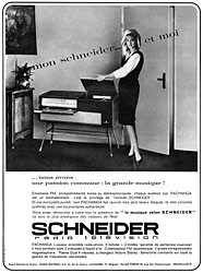 Publicit Schneider 1963