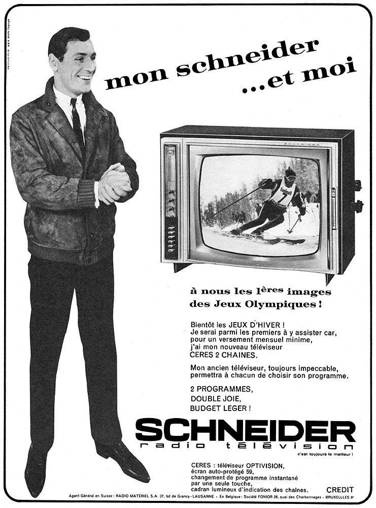 Publicité Schneider 1964