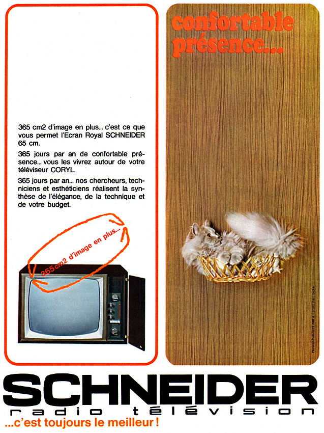Publicité Schneider 1966