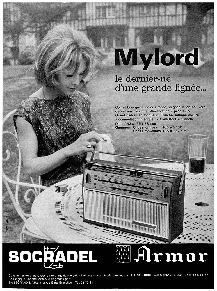 Publicité Socradel 1962