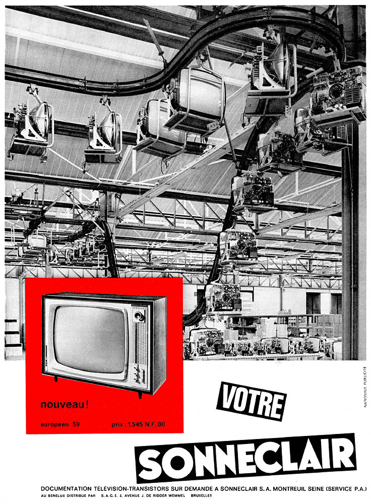 Publicité Sonneclair 1962