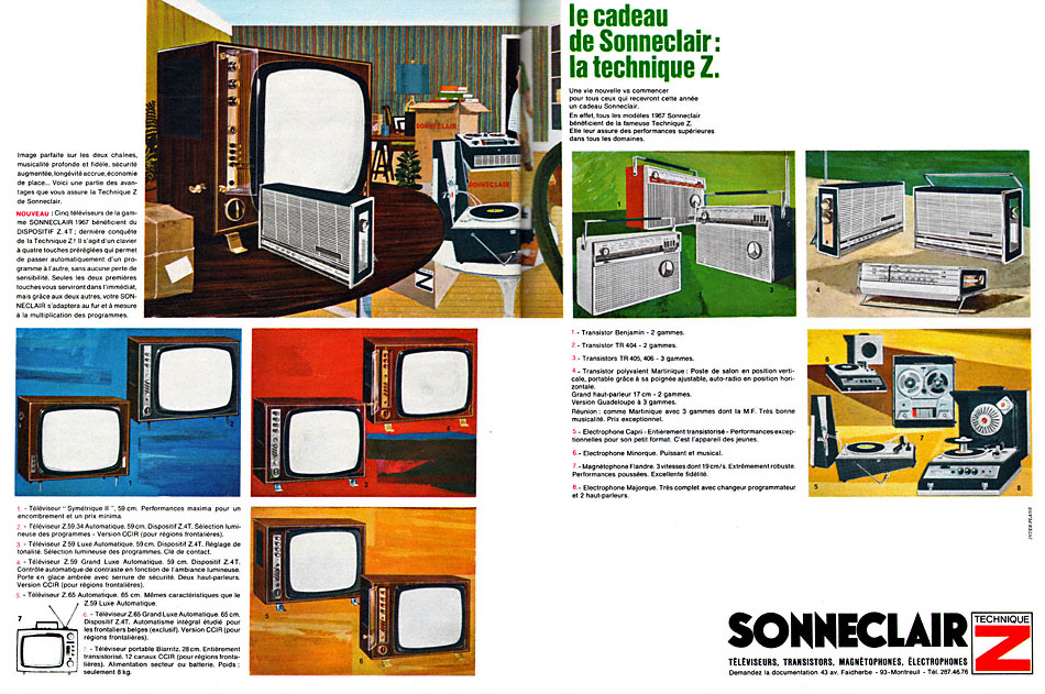 Publicité Sonneclair 1966
