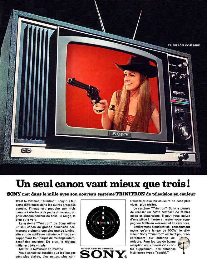 Publicité Sony 1971