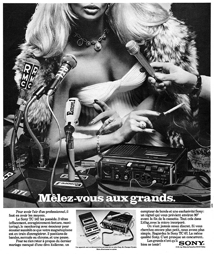 Publicité Sony 1975