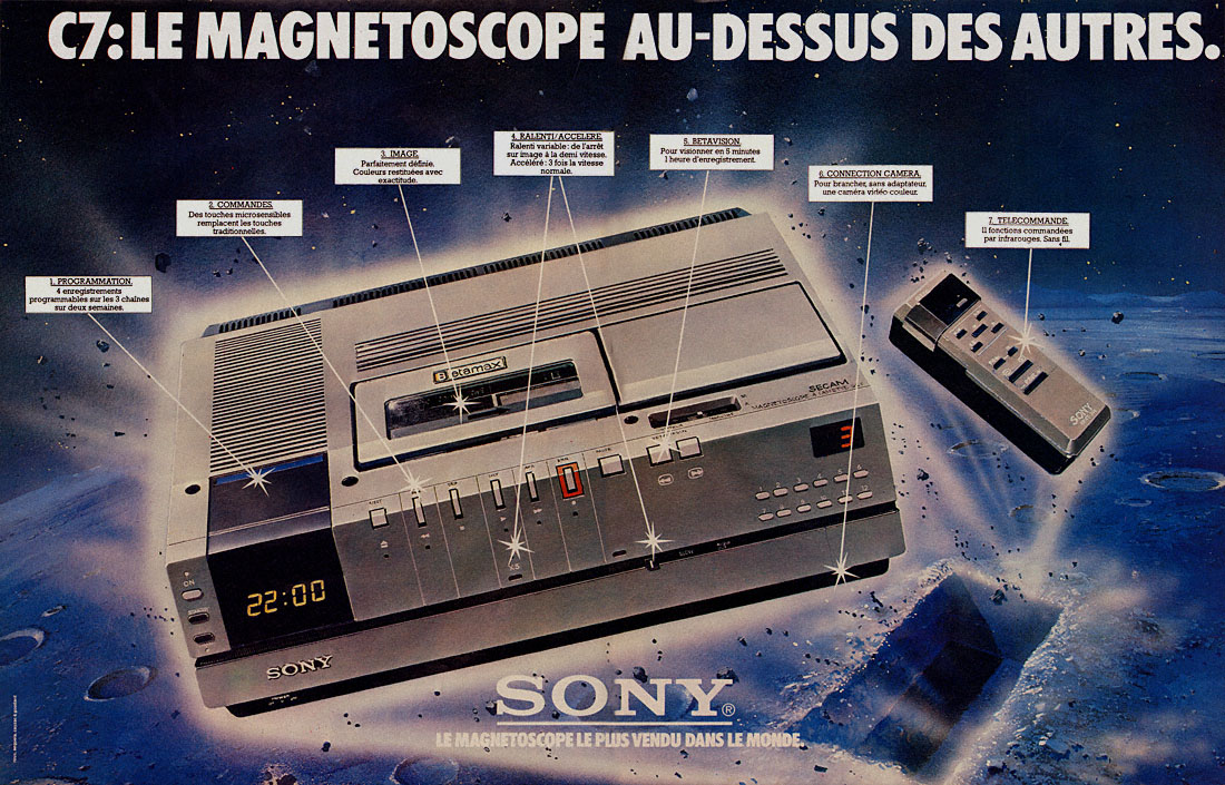 Publicité Sony 1980