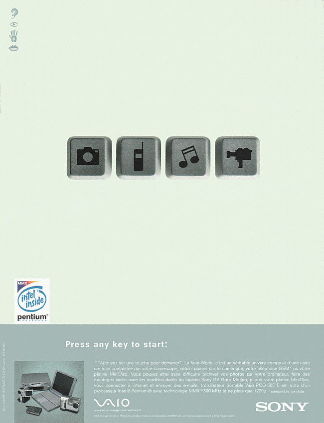 Publicité Sony 1999
