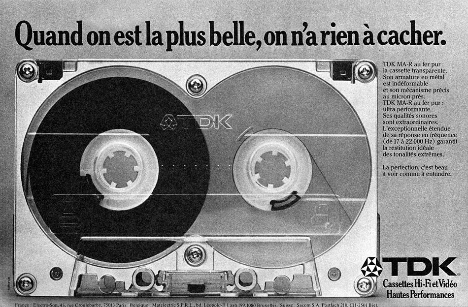 Publicité Tdk 1981