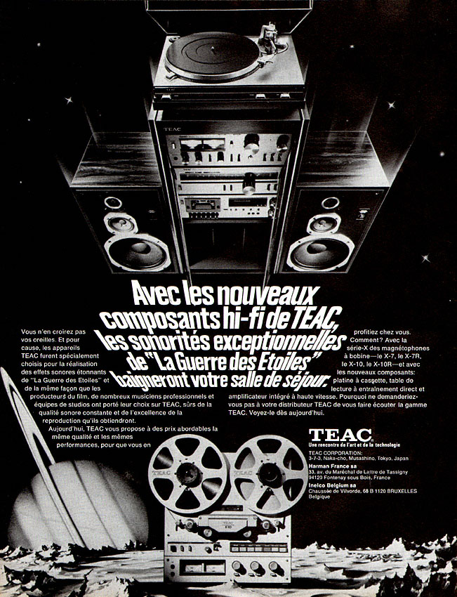 Publicité Teac 1979