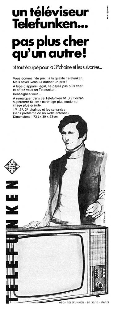 Publicit� Telefunken 1969