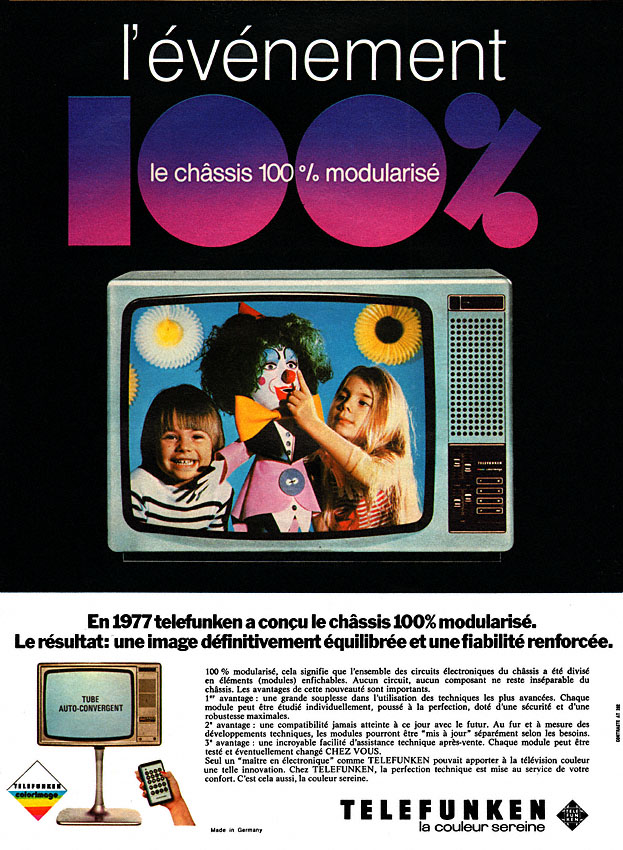 Publicité Telefunken 1977