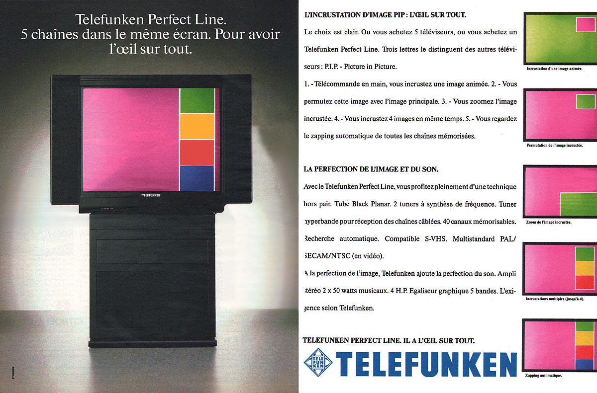 Publicité Telefunken 1991