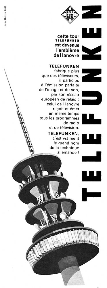 Publicit� Telefunken 1966