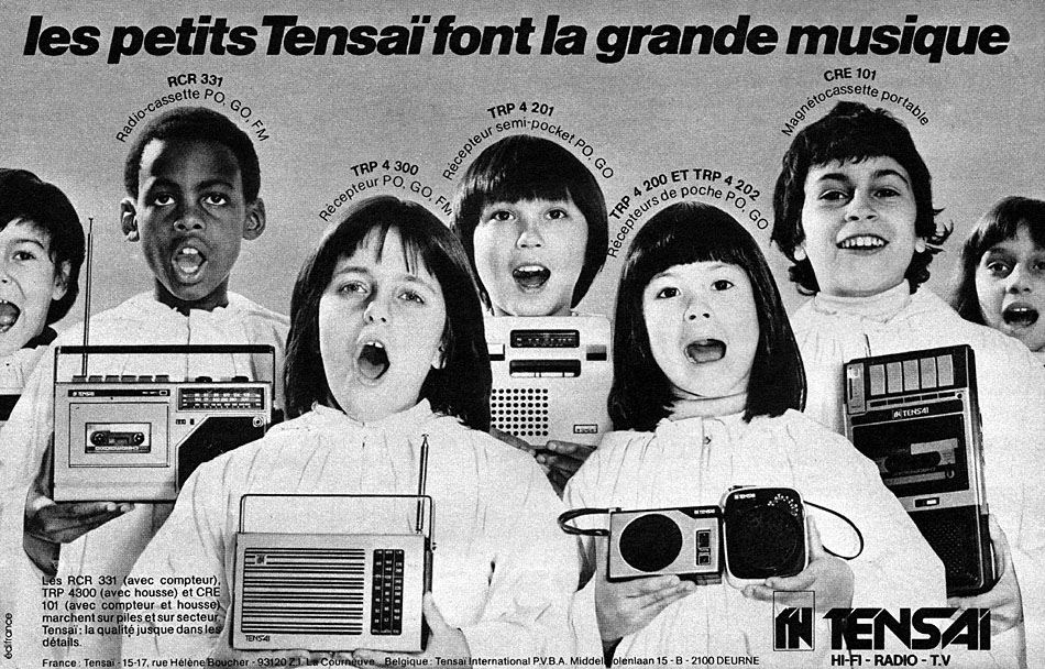 Publicité Tensai 1979