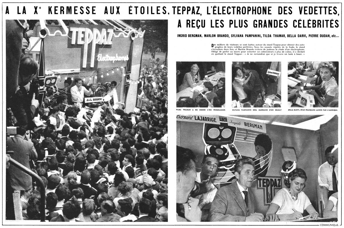 Publicité Teppaz 1957