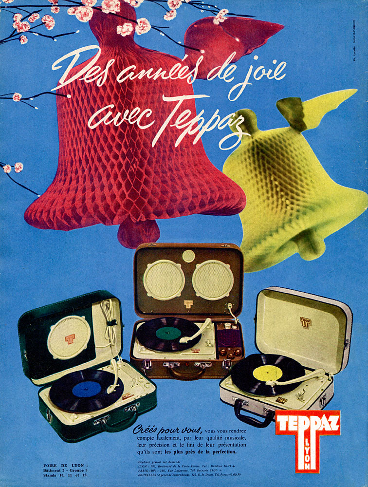 Publicité Teppaz 1958