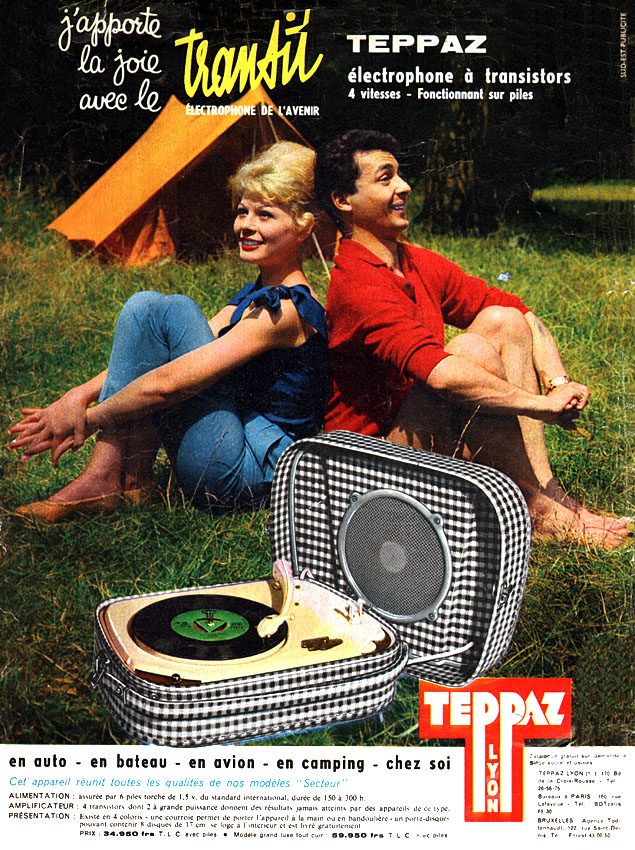 Publicité Teppaz 1959