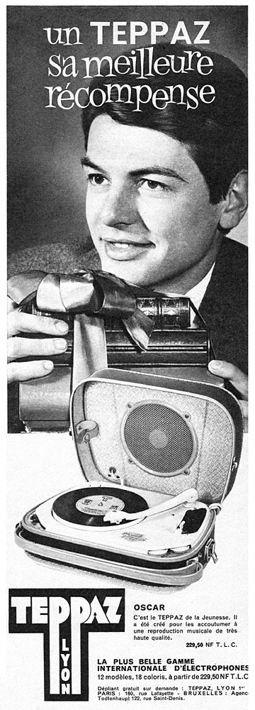 Publicité Teppaz 1962