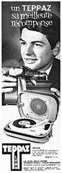 Publicit Teppaz 1962