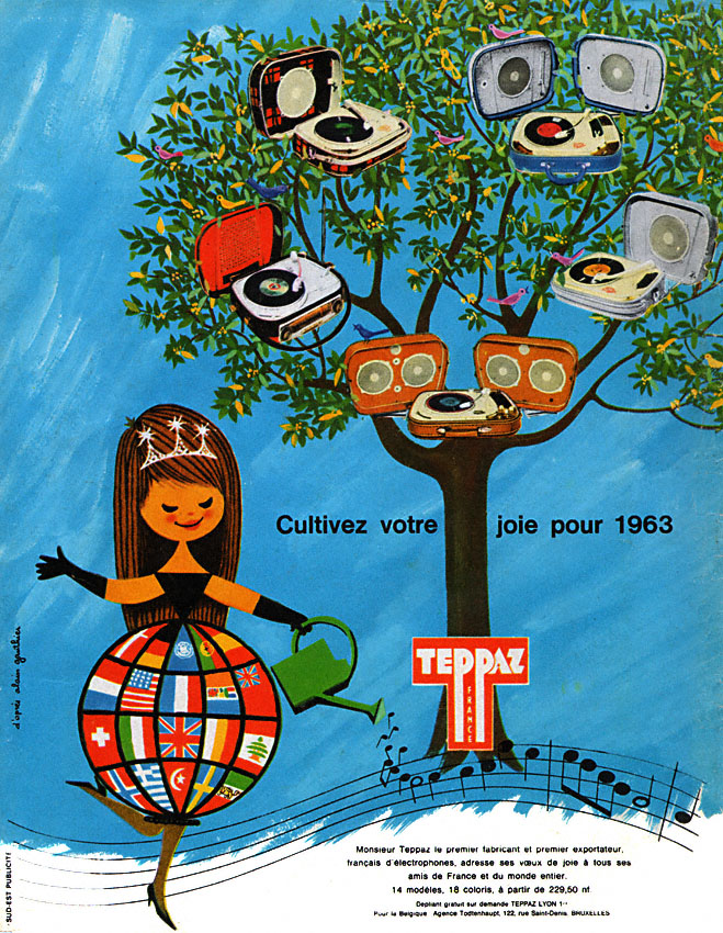 Publicité Teppaz 1963