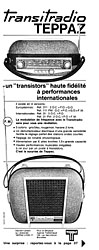 Publicit Teppaz 1963