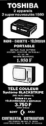 Publicit Toshiba 1980